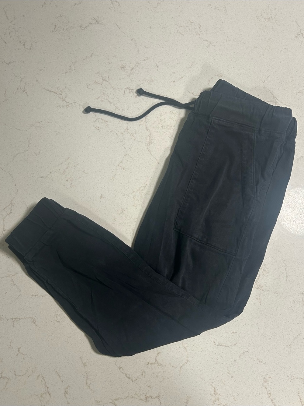 Chelsea & Violet Black Drawstring Jogger Pants